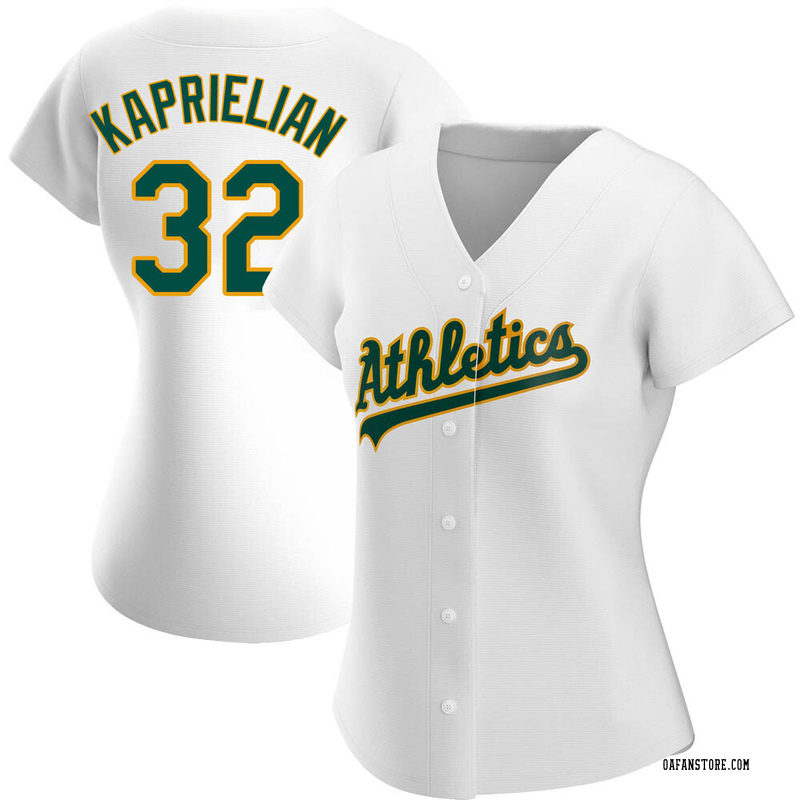 Authentic James Kaprielian Women's Oakland Athletics White Home Jersey