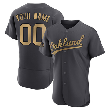 Game Custom Men's Oakland Athletics Charcoal Authentic 2022 All-Star Jersey