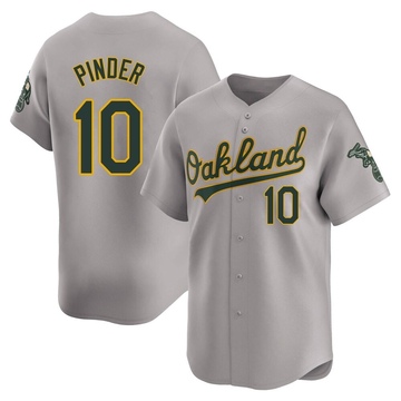 Limited Chad Pinder Men's Oakland Athletics Gray Away Jersey