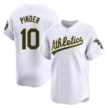 Limited Chad Pinder Men's Oakland Athletics White Home Jersey