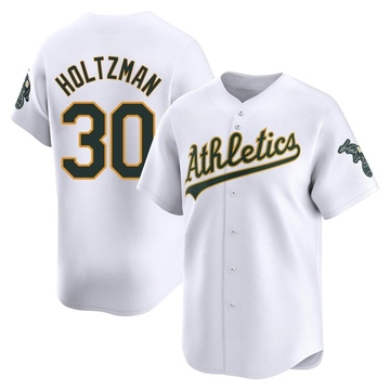 Limited Ken Holtzman Men's Oakland Athletics White Home Jersey
