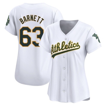 Limited Mason Barnett Women's Oakland Athletics White Home Jersey