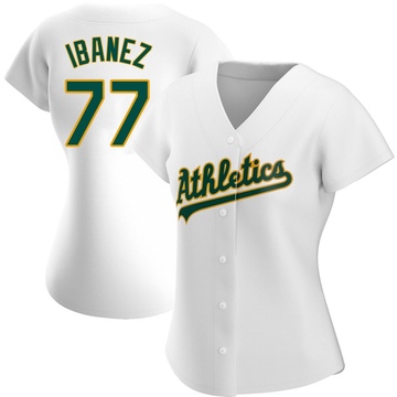 Replica Andy Ibanez Women's Oakland Athletics White Home Jersey