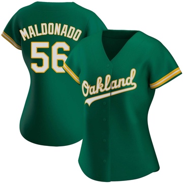 Replica Anthony Maldonado Women's Oakland Athletics Kelly Green Alternate Jersey