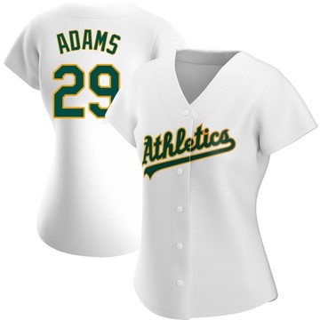 Replica Austin Adams Women's Oakland Athletics White Home Jersey