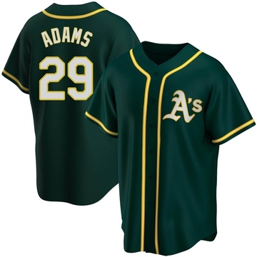 Replica Austin Adams Youth Oakland Athletics Green Alternate Jersey