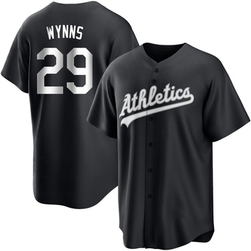 Replica Austin Wynns Youth Oakland Athletics White Black/ Jersey