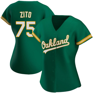 Replica Barry Zito Women's Oakland Athletics Kelly Green Alternate Jersey