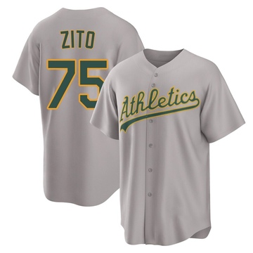 Replica Barry Zito Youth Oakland Athletics Gray Away 2.0 Jersey