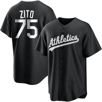 Replica Barry Zito Youth Oakland Athletics White Black/ Jersey