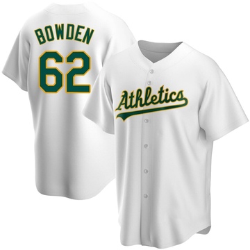 Replica Ben Bowden Men's Oakland Athletics White Home Jersey