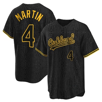Replica Billy Martin Youth Oakland Athletics Black Snake Skin City Jersey