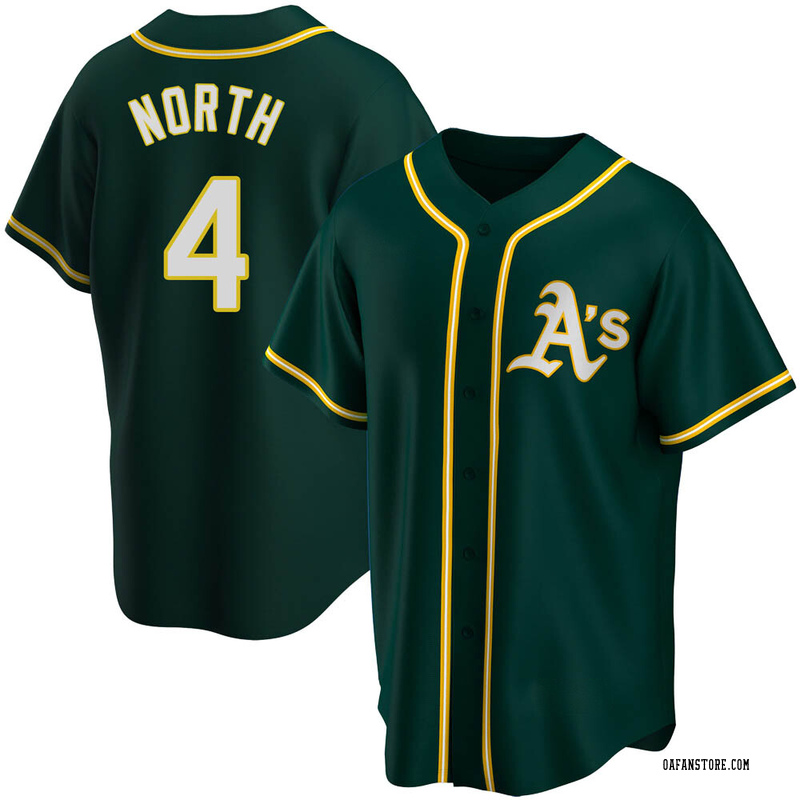 Replica Billy North Men's Oakland Athletics Green Alternate Jersey
