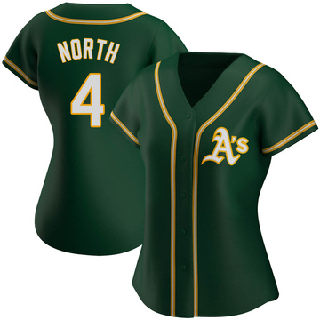 Replica Billy North Women's Oakland Athletics Green Alternate Jersey
