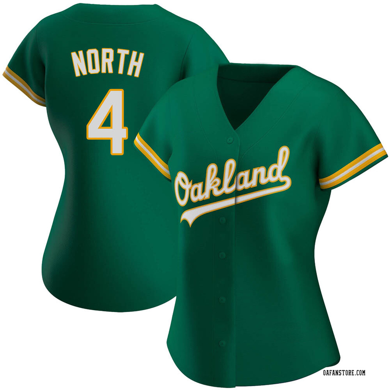 Replica Billy North Women's Oakland Athletics Kelly Green Alternate Jersey