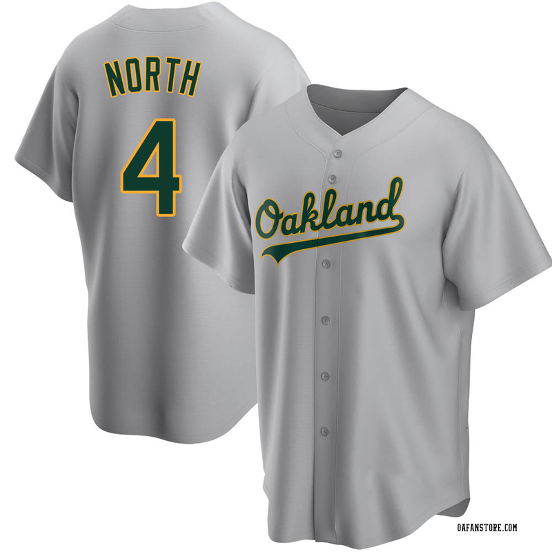 Replica Billy North Youth Oakland Athletics Gray Road Jersey