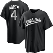 Replica Billy North Youth Oakland Athletics White Black/ Jersey