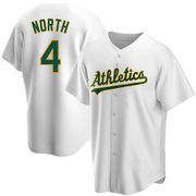 Replica Billy North Youth Oakland Athletics White Home Jersey