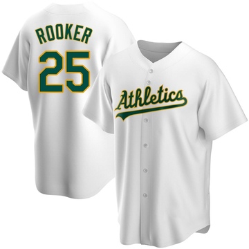 Replica Brent Rooker Youth Oakland Athletics White Home Jersey