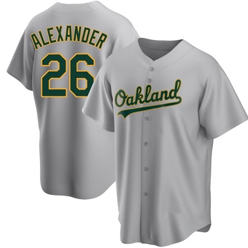 Replica CJ Alexander Youth Oakland Athletics Gray Road Jersey
