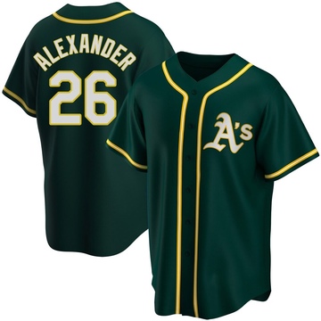 Replica CJ Alexander Youth Oakland Athletics Green Alternate Jersey