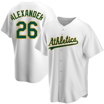 Replica CJ Alexander Youth Oakland Athletics White Home Jersey