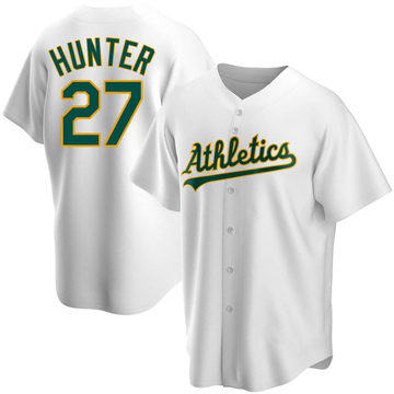 Replica Catfish Hunter Youth Oakland Athletics White Home Jersey