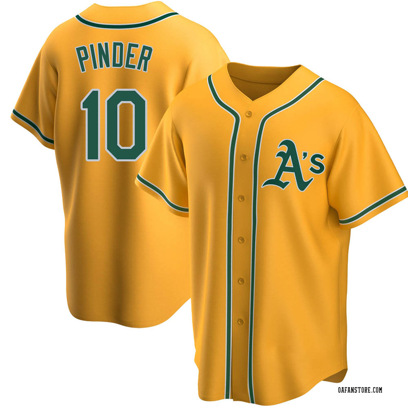 Replica Chad Pinder Youth Oakland Athletics Gold Alternate Jersey