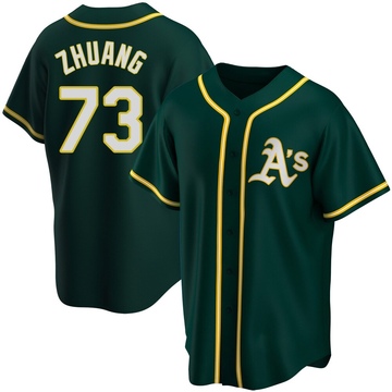 Replica Chen Zhuang Men's Oakland Athletics Green Alternate Jersey