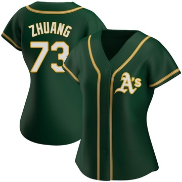 Replica Chen Zhuang Women's Oakland Athletics Green Alternate Jersey