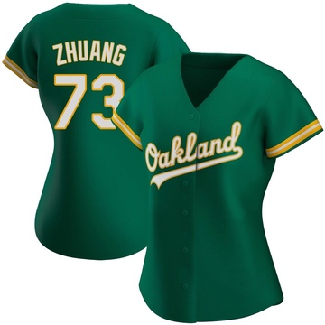 Replica Chen Zhuang Women's Oakland Athletics Kelly Green Alternate Jersey