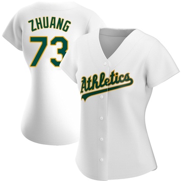 Replica Chen Zhuang Women's Oakland Athletics White Home Jersey
