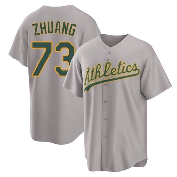 Replica Chen Zhuang Youth Oakland Athletics Gray Away 2.0 Jersey