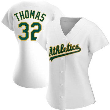 Replica Colby Thomas Women's Oakland Athletics White Home Jersey