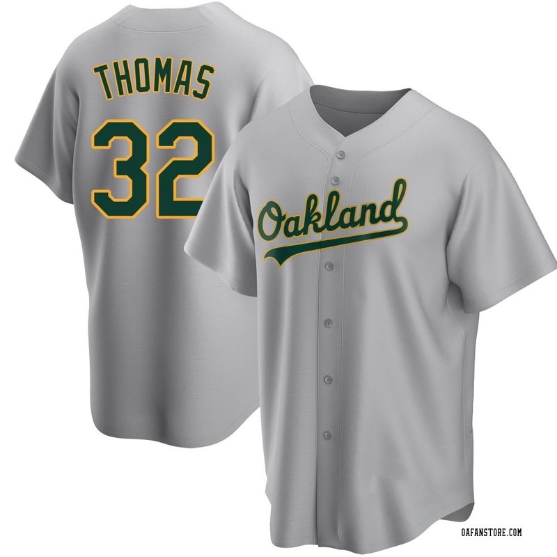 Replica Colby Thomas Youth Oakland Athletics Gray Road Jersey
