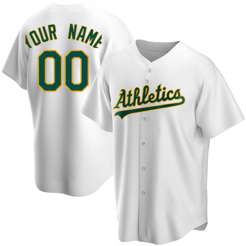 Replica Custom Youth Oakland Athletics White Home Jersey