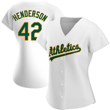 Replica Dave Henderson Women's Oakland Athletics White Home Jersey