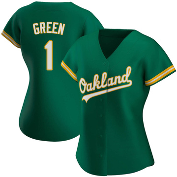 Replica Dick Green Women's Oakland Athletics Kelly Green Alternate Jersey