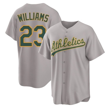 Replica Dick Williams Youth Oakland Athletics Gray Away 2.0 Jersey