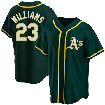 Replica Dick Williams Youth Oakland Athletics Green Alternate Jersey