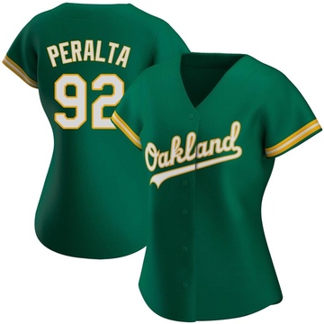 Replica Elvis Peralta Women's Oakland Athletics Kelly Green Alternate Jersey