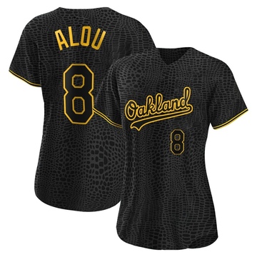 Replica Felipe Alou Women's Oakland Athletics Black Snake Skin City Jersey