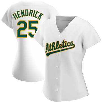 Replica George Hendrick Women's Oakland Athletics White Home Jersey