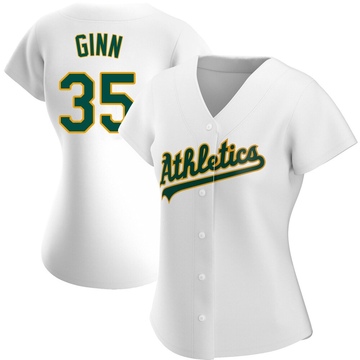 Replica J.T. Ginn Women's Oakland Athletics White Home Jersey