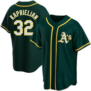 Replica James Kaprielian Men's Oakland Athletics Green Alternate Jersey