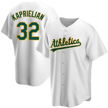 Replica James Kaprielian Men's Oakland Athletics White Home Jersey