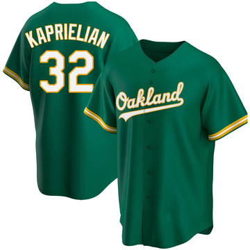 Replica James Kaprielian Youth Oakland Athletics Kelly Green Alternate Jersey