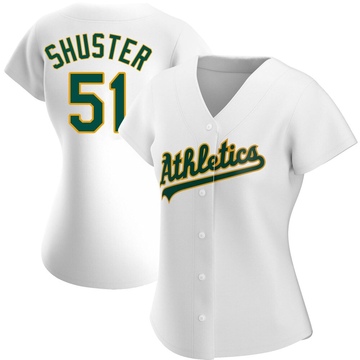 Replica Jared Shuster Women's Oakland Athletics White Home Jersey