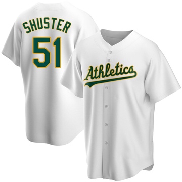 Replica Jared Shuster Youth Oakland Athletics White Home Jersey