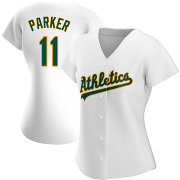 Replica Jarrod Parker Women's Oakland Athletics White Home Jersey